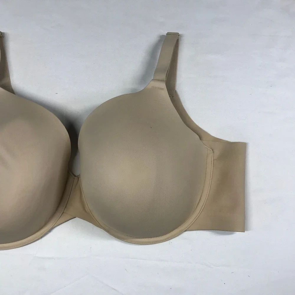 Cacique Smooth Lightly Lined Balconette Bra Tan Nude Underwire 42DDD